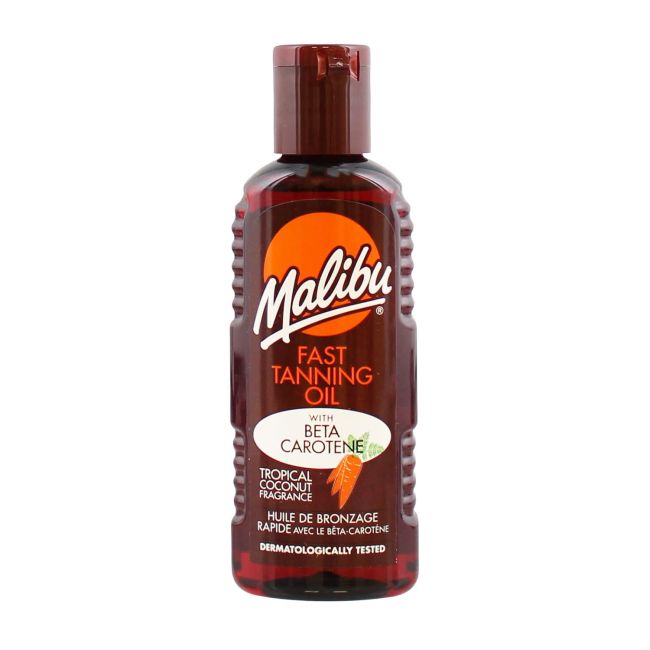 MALIBU FAST TANNING BETA CAROTENE greito įdegio aliejus, 100 ml