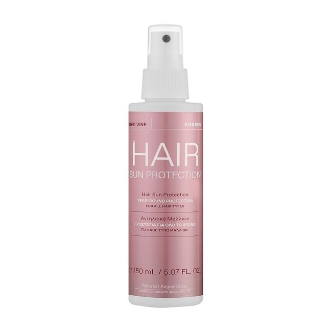KORRES RED VINE SUN PROTECTION apsauginis plaukų purškiklis nuo saulės, 150 ml