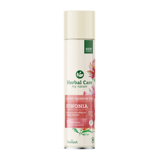 HERBAL CARE PIWONIA sausas plaukų šampūnas, 180 ml