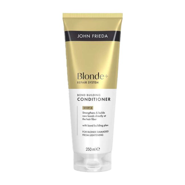 JOHN FRIEDA BLONDE+ REPAIR SYSTEM BOND BUILDING plaukų kondicionierius, 250 ml