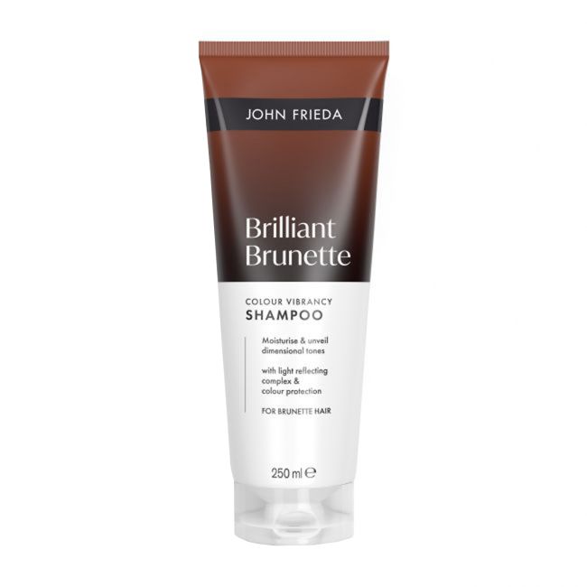 JOHN FRIEDA BRILLIANT BRUNETTE COLOUR VIBRANCY plaukų šampūnas, 250 ml