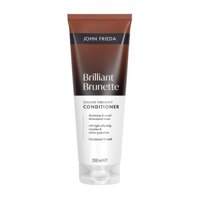 JOHN FRIEDA BRILLIANT BRUNETTE COLOUR VIBRANCY plaukų kondicionierius, 250 ml