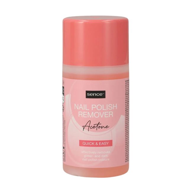 SENCE QUICK & EASY ACETONE nagų lako valiklis, 150 ml