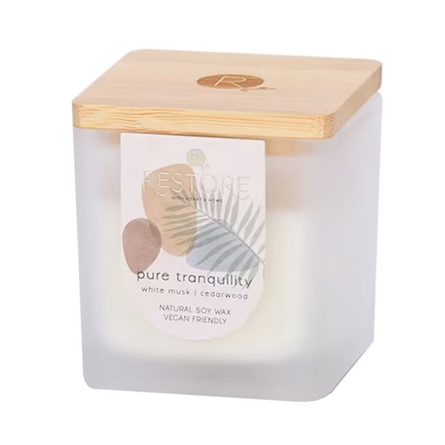 HEART & HOME RESTORE PURE TRANQUILITY kvapnioji žvakė, 80 g