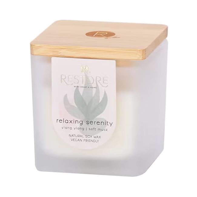 HEART & HOME RESTORE RELAXING SERENITY kvapnioji žvakė, 80 g