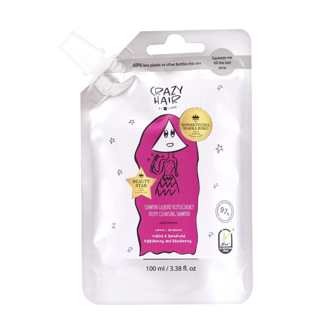 HS HISKIN CRAZY HAIR DEEPLY CLEANSING plaukų šampūnas, 100 ml