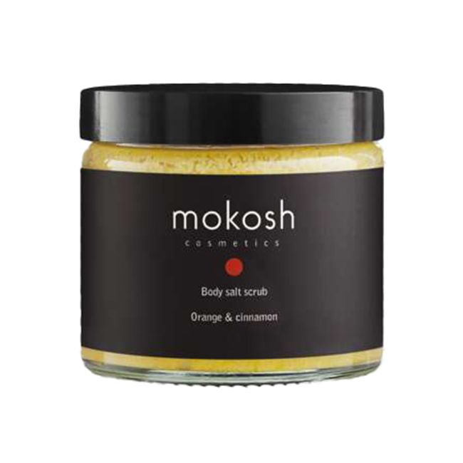MOKOSH BODY SALT ORANGE & CINNAMON kūno šveitiklis, 300 g