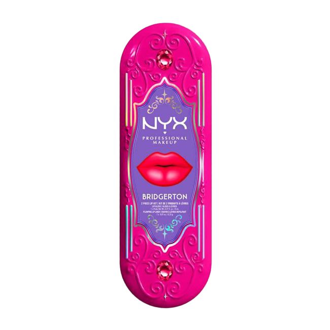 NYX PROFESSIONAL MAKEUP BRIDGERTON lūpų pieštuko ir blizgio rinkinys