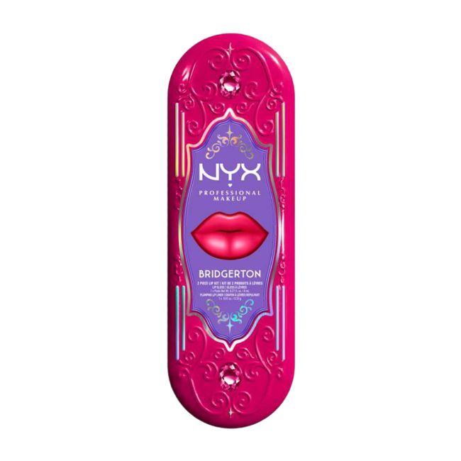 NYX PROFESSIONAL MAKEUP BRIDGERTON lūpų pieštuko ir blizgio rinkinys