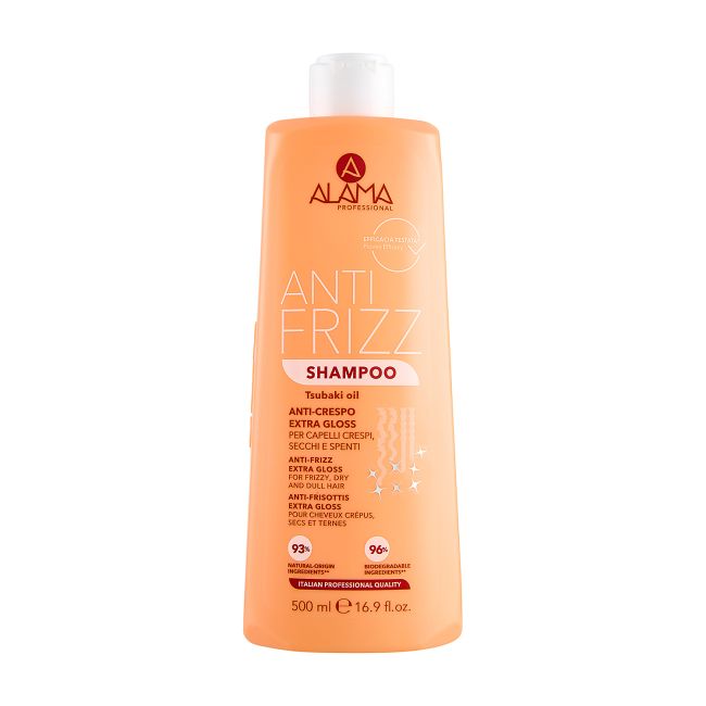 ALAMA ANTI FRIZZ & GLOSS plaukų šampūnas, 500 ml