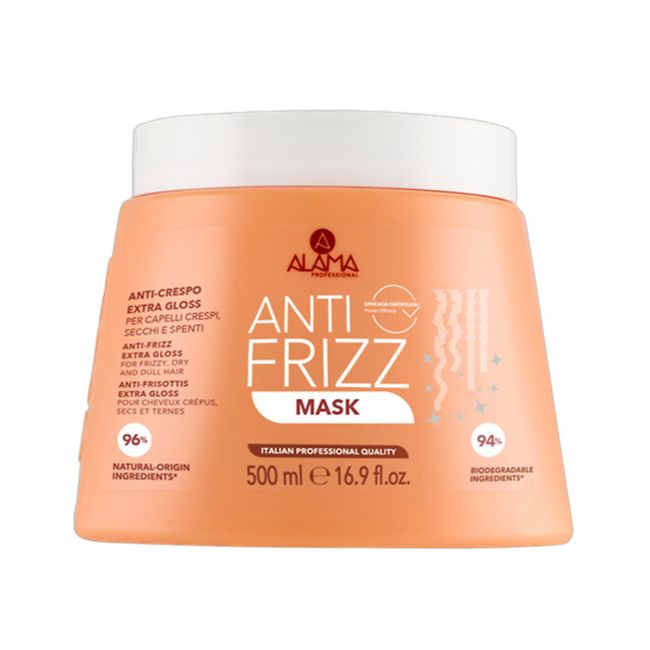 ALAMA ANTI FRIZZ & GLOSS plaukų kaukė, 500 ml