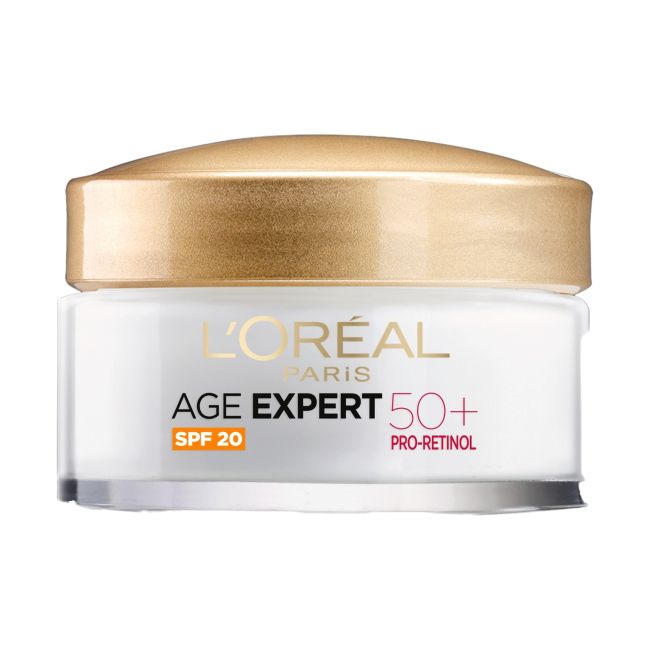 L'OREAL AGE EXPERT 50+ SPF20 stangrinamasis kremas nuo raukšlių, 50 ml