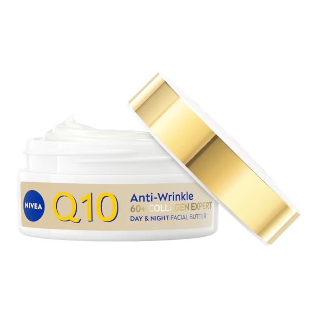 NIVEA Q10 COLLAGEN EXPERT BUTTER dieninis ir naktinis veido, kaklo ir dekoltė kremas, 50 ml