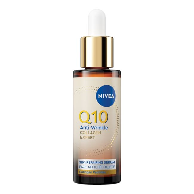 NIVEA Q10 COLLAGEN EXPERT veido, kaklo ir dekoltė serumas, 30 ml