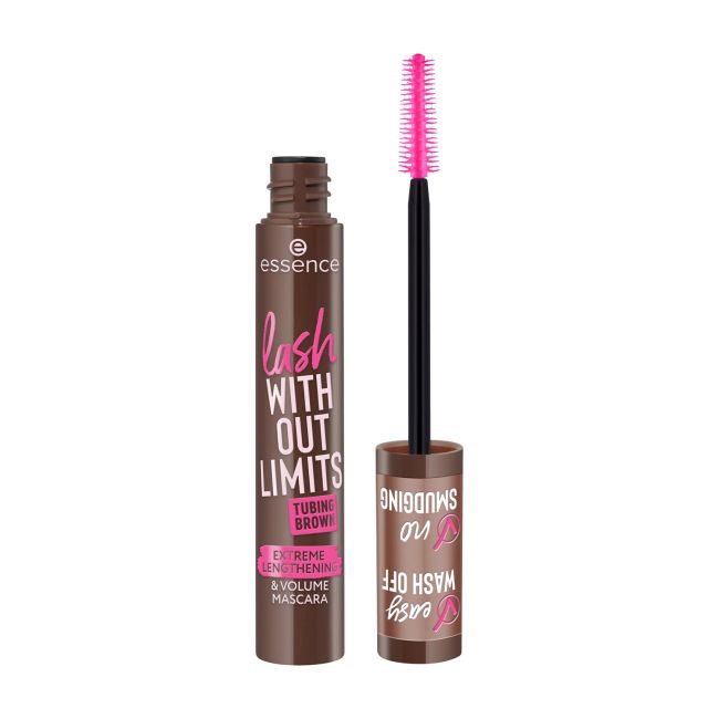 ESSENCE LASH WITHOUT LIMITS TUBING BROWN blakstienų tušas, 13 ml