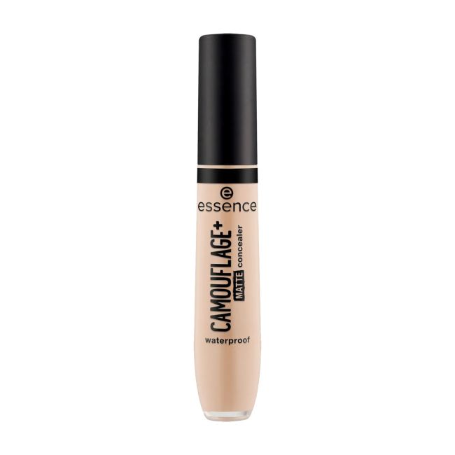 ESSENCE CAMOUFLAGE + MATTE vandeniui atspari maskuojamoji priemonė, 8 ml