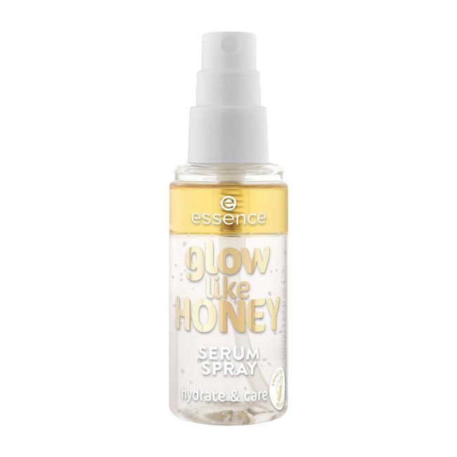 ESSENCE GLOW LIKE HONEY purškiamasis veido serumas, 50 ml