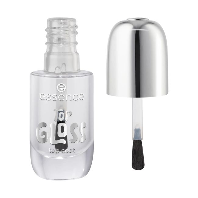ESSENCE TOP GLOSS viršutinis nagų lako sluoksnis, 8 ml
