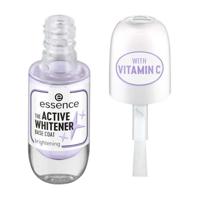 ESSENCE THE ACTIVE WHITENER nagų lako pagrindas, 8 ml