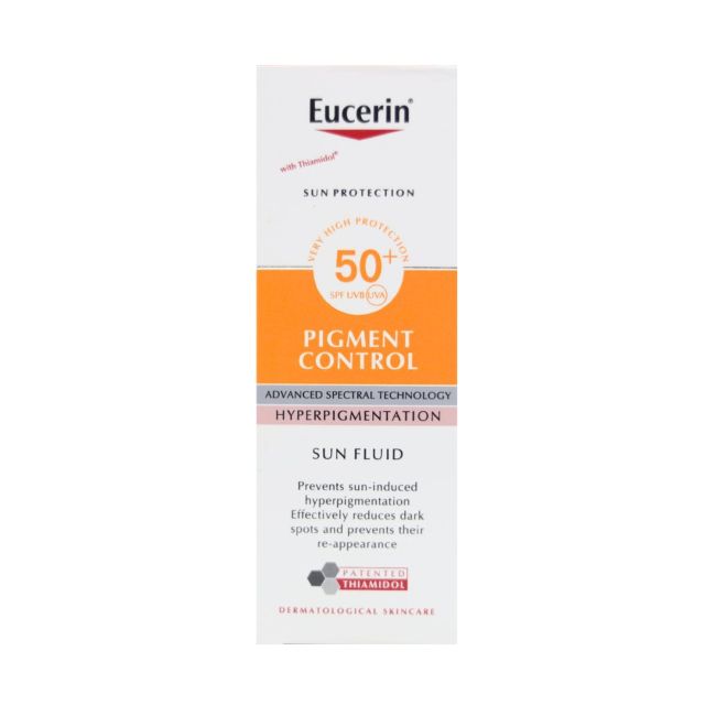 EUCERIN SUN PROTECTION PIGMENT CONTROL SPF50+ apsauginis veido fluidas, 50 ml