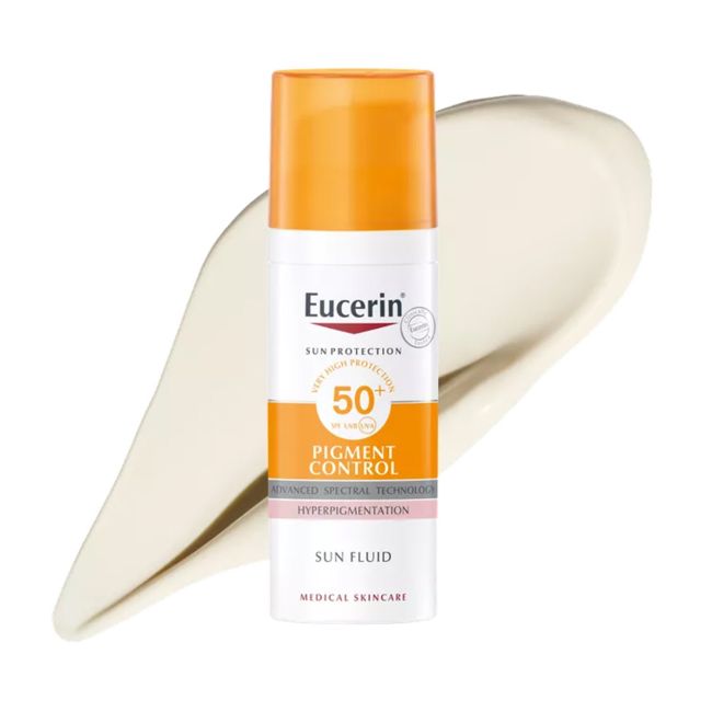EUCERIN SUN PROTECTION PIGMENT CONTROL SPF50+ apsauginis veido fluidas, 50 ml
