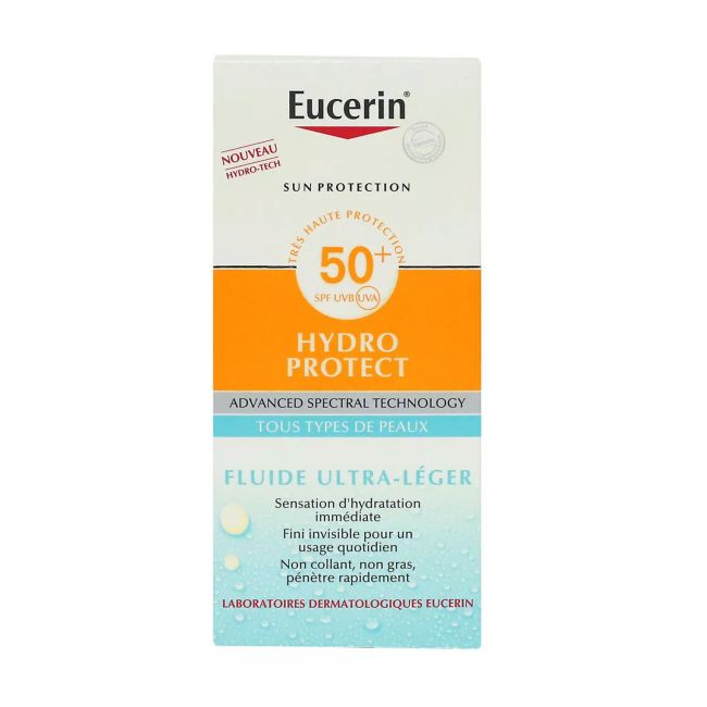 EUCERIN SUN PROTECTION HYDRO PROTECT SPF50+ apsauginis veido fluidas,