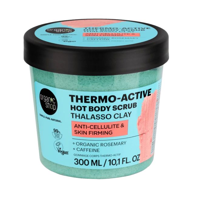ORGANIC SHOP THALASSO CLAY THERMO-ACTIVE HOT kūno šveitiklis, 300 ml
