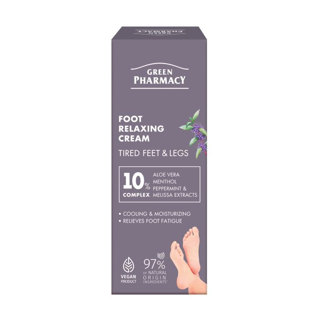 GREEN PHARMACY RELAXING pėdų ir kojų kremas, 75 ml