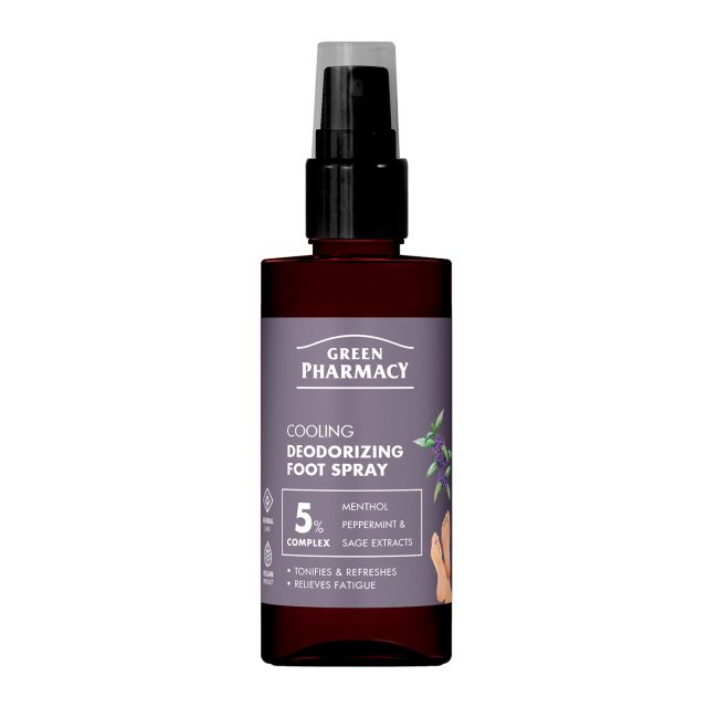 GREEN PHARMACY COOLING pėdų purškiklis, 150 ml