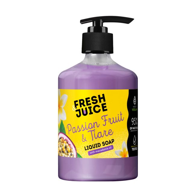 FRESH & JUICE PASSION FRUIT & TIARE skystasis muilas, 460 ml