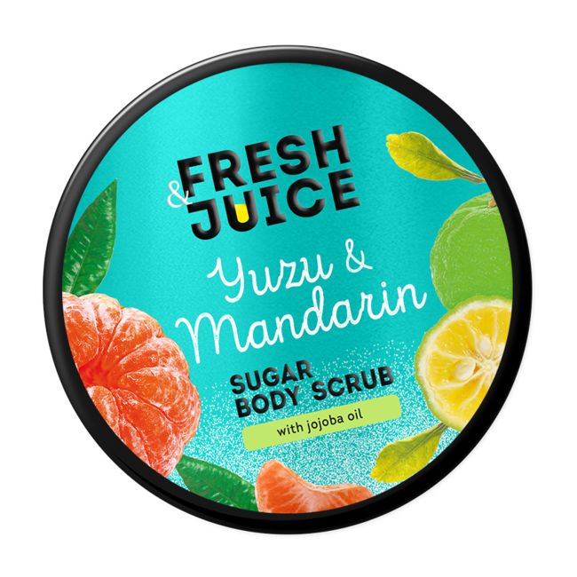 FRESH & JUICE YUZU & MANDARIN SUGAR kūno šveitiklis, 200 ml