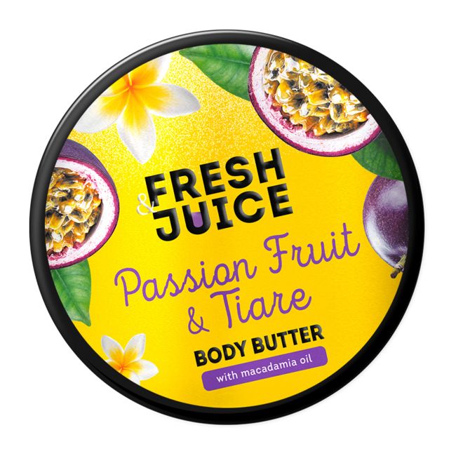 FRESH & JUICE PASSION FRUIT & TIARE kūno sviestas, 200 ml