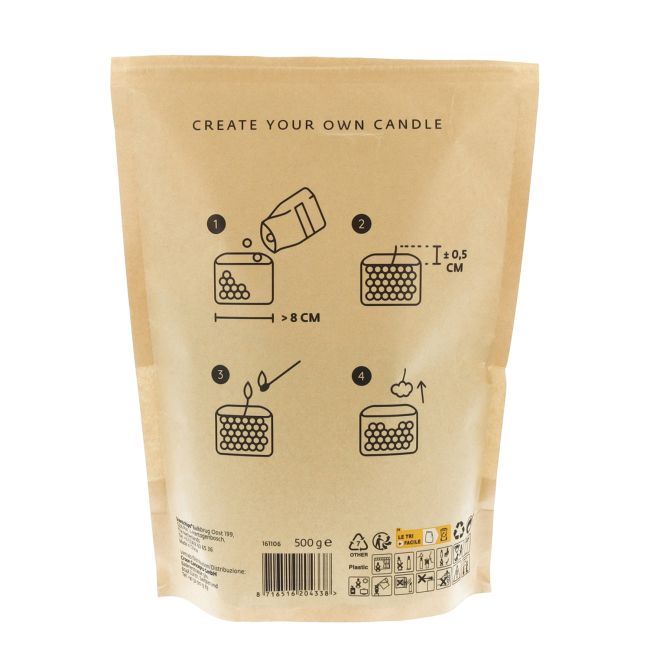 SCENTCHIPS SAND BROWN žvakių smėlis + dagtys, 500 ml + 30 vnt.