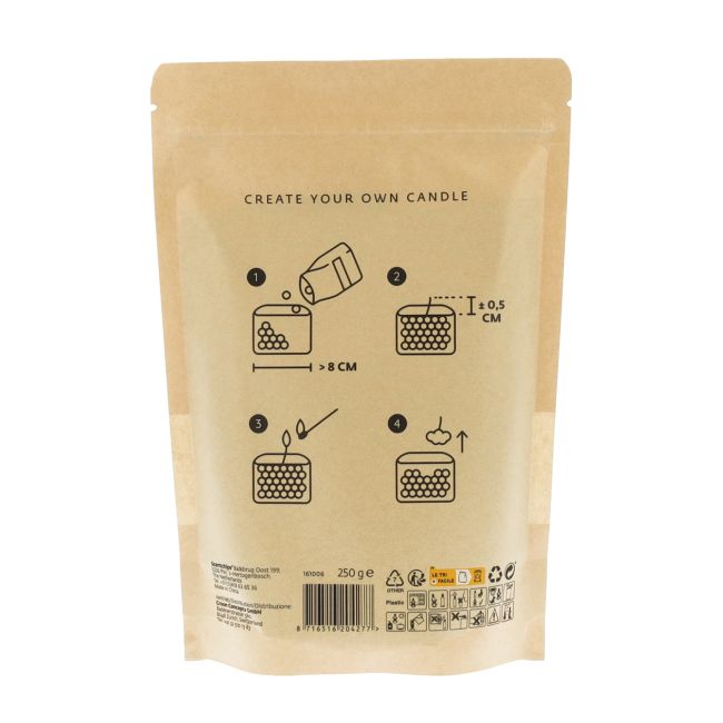 SCENTCHIPS SAND BROWN žvakių smėlis + dagtys, 250 g + 15 vnt.