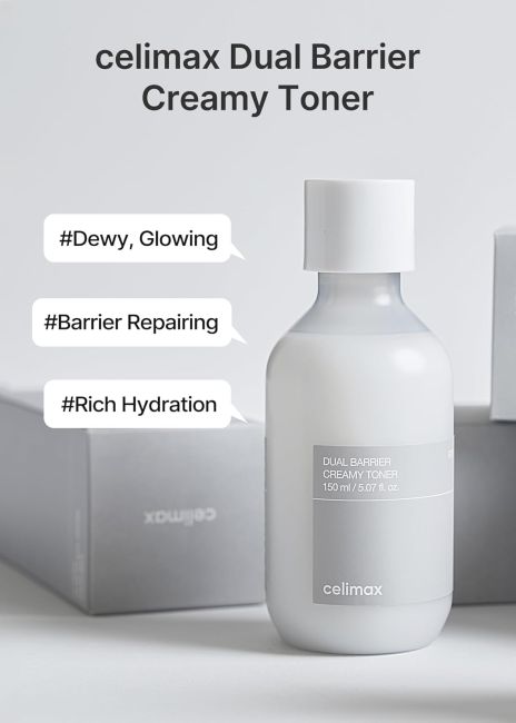 CELIMAX DUAL BARRIER CREAMY veido tonikas, 150 ml