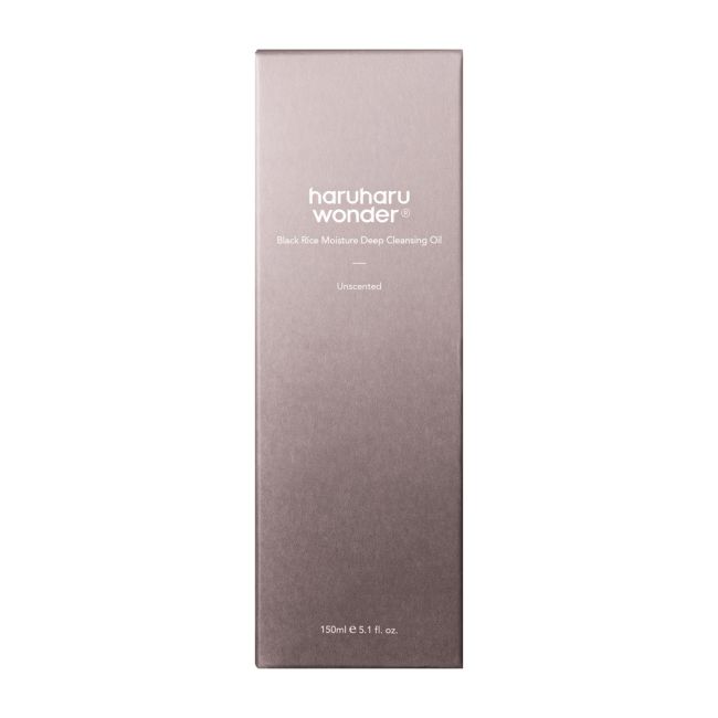 HARUHARU WONDER BLACK RICE MOISTURE valomasis veido aliejus, 150 ml