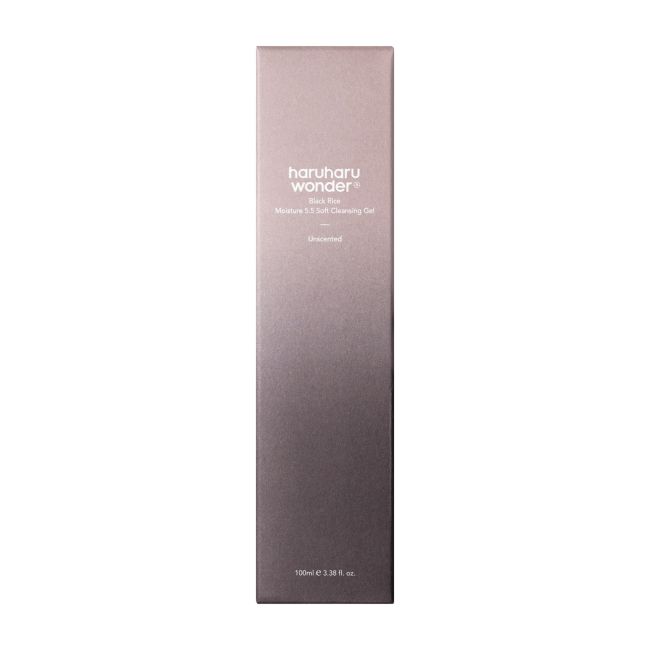 HARUHARU WONDER BLACK RICE MOISTURE 5.5 SOFT valomoji veido želė, 100 ml