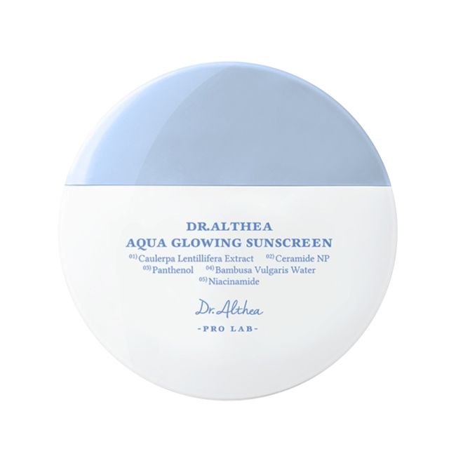 DR.ALTHEA AQUA GLOWING SUNSCREEN SPF50 apsauginis veido kremas nuo saulės, 45 ml