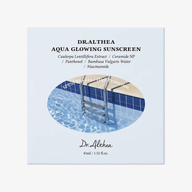DR.ALTHEA AQUA GLOWING SUNSCREEN SPF50 apsauginis veido kremas nuo saulės, 45 ml