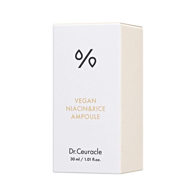 DR.CEURACLE VEGAN NIACIN & RICE AMPOULE veido serumas, 30 ml