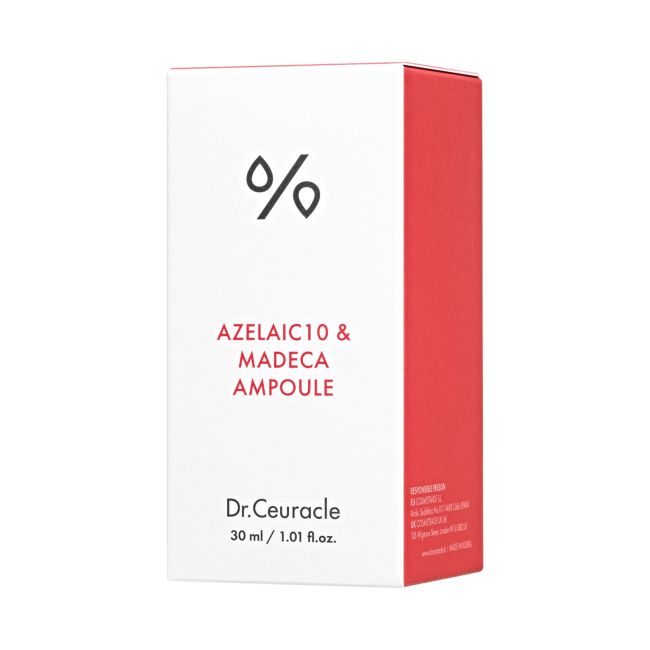 DR.CEURACLE AZELAIC 10 & MADECA AMPOULE veido serumas, 30 ml