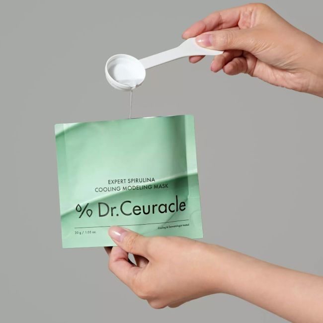 DR.CEURACLE EXPERT SPIRULINA COOLING MODELING veido kaukė, 30 g