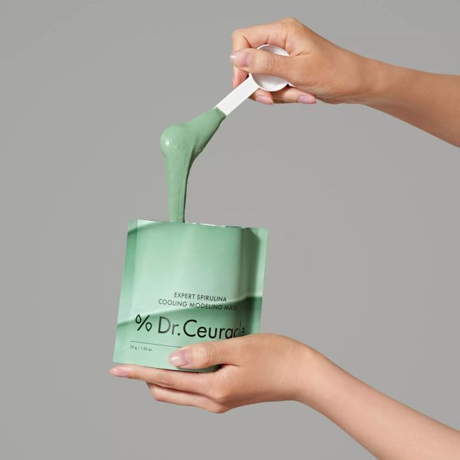DR.CEURACLE EXPERT SPIRULINA COOLING MODELING veido kaukė, 30 g