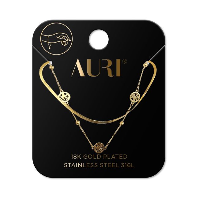 AURI 18K GOLD PLATED apyrankė
