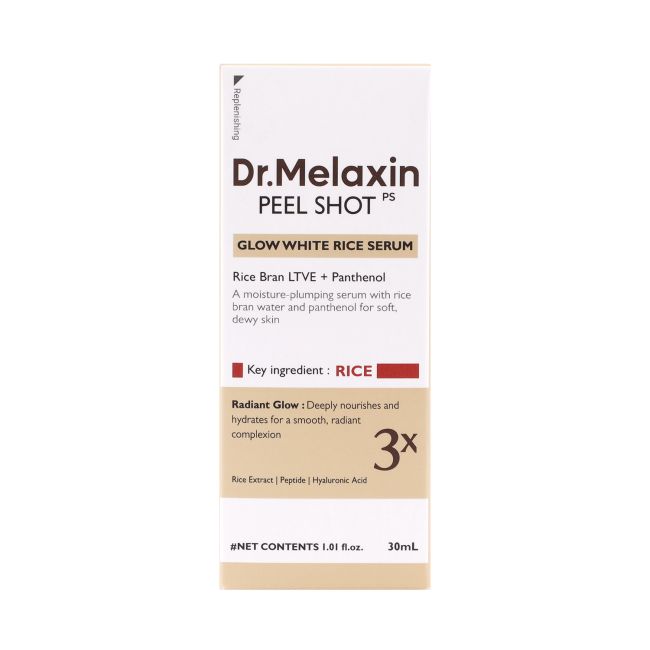 DR.MELAXIN PEEL SHOT GLOW WHITE RICE veido serumas, 30 ml