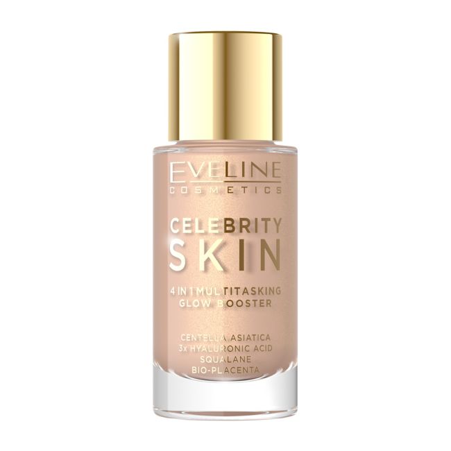 EVELINE CELEBRITY SKIN 4 IN 1 daugiafunkcis švytėjimo stipriklis, 30 ml