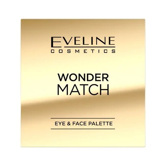 EVELINE WONDER MATCH akių makiažo ir veido kontūravimo paletė, 14 g