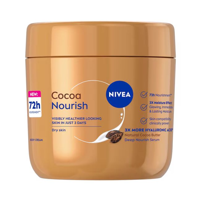 NIVEA COCOA NOURISH kūno kremas, 400 ml