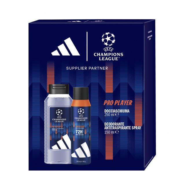 ADIDAS UEFA CHAMPIONS LEAGUE PRO PLAYER vyrų kosmetikos rinkinys