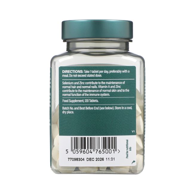 H&B selenas, cinkas, vitaminai A, C ir E, 120 tablečių